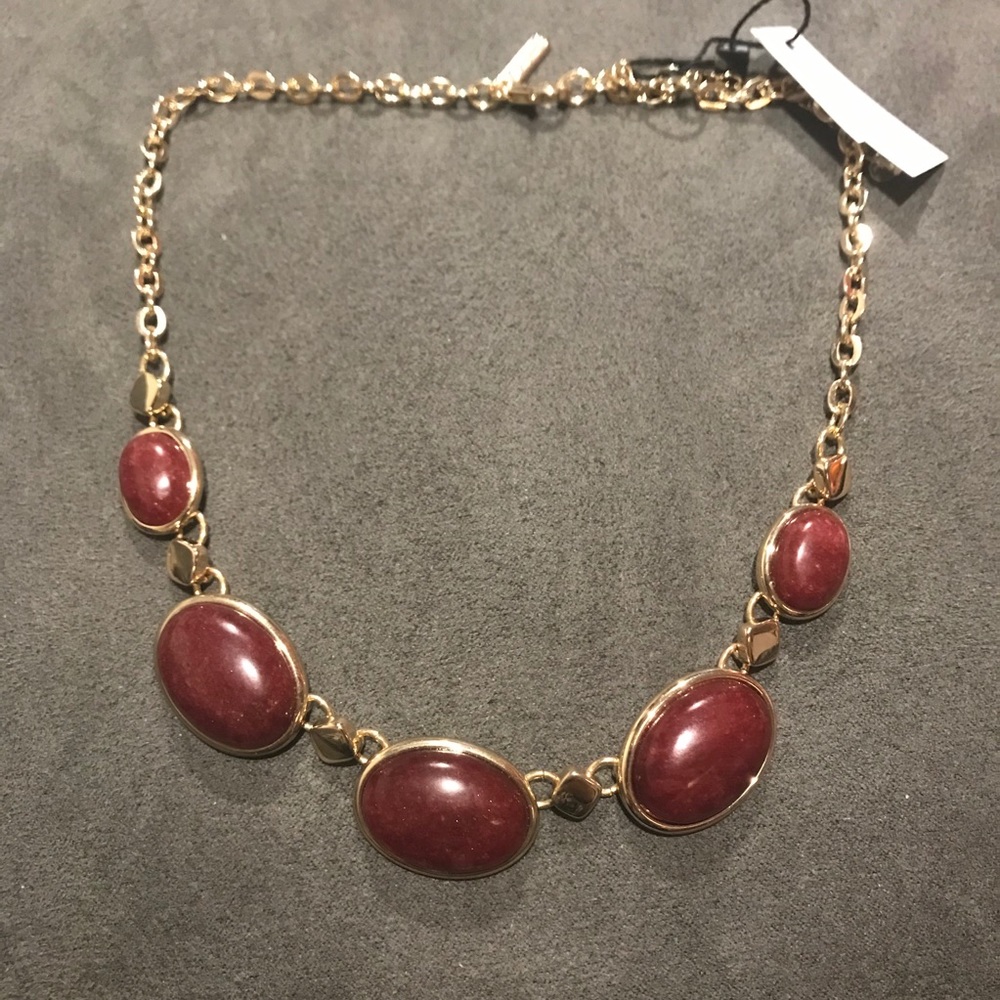 WHBM Strawberry Quartz Necklace